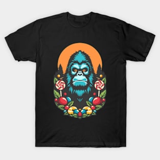 Sasquatch Loves Candy T-Shirt